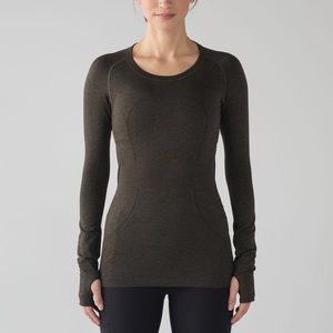 Lululemon Swiftly Tech Dark Green Long Sleeve